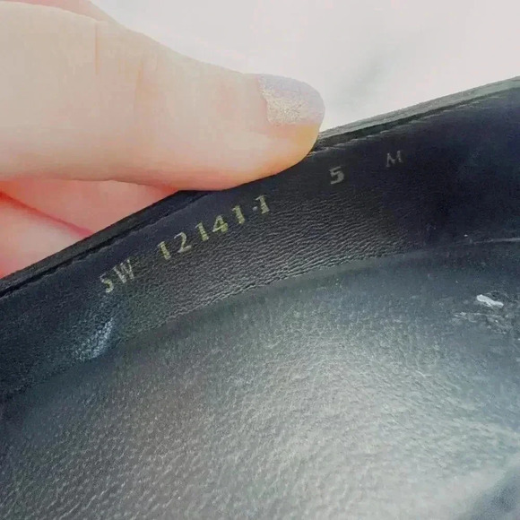 Stuart Weitzman Vintage Black Suede Leather Cork Wedges Women's Size 5 - Picture 8 of 12